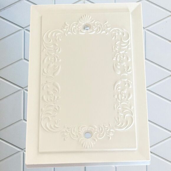 Wall Plate Blank Covers Pack of 10 White Elegant Design - Picture 2 of 5